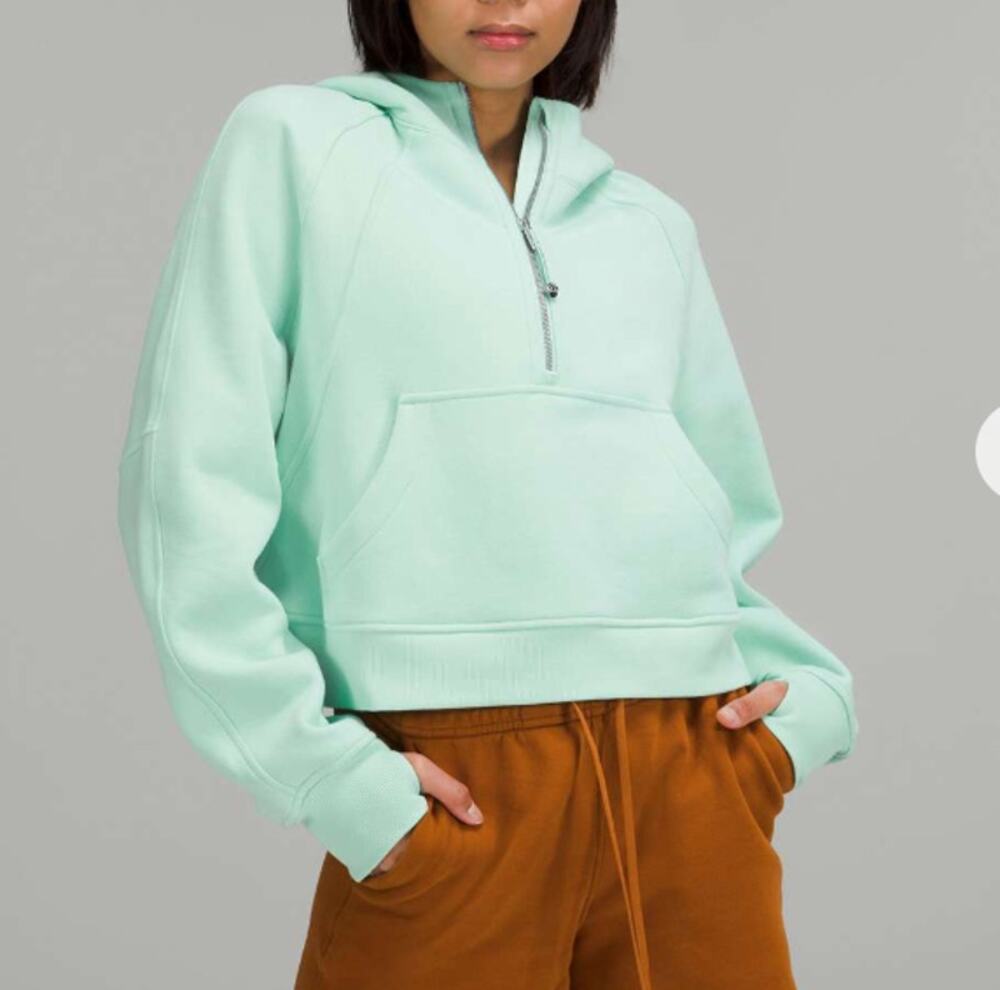 Lululemon Scuba Oversized Half-Zip Hoodie Wild Mint Green XS / S